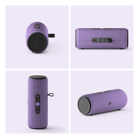Портативная умная колонка Яндекс Станция Стрит с Алисой, Фиолетовый