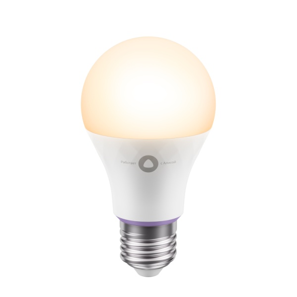 Умная лампочка Яндекс, цоколь E27, 8 Вт, белая