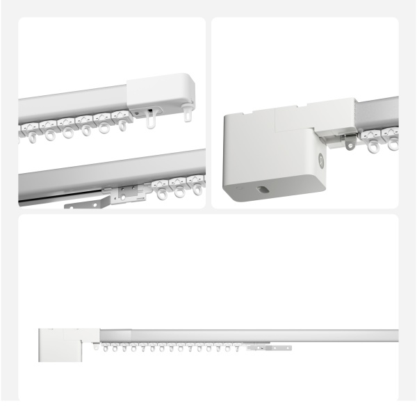 Умный карниз для штор Яндекс, длина 2,4-4,5м, работает с Алисой, Zigbee™