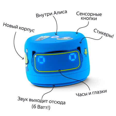 Умная колонка Яндекс Станция Лайт с Алисой Второе поколение Синий