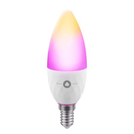 Умная лампочка Яндекс, цоколь Е14, 4.8 Вт, RGB цветная