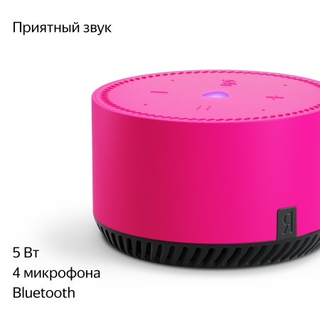 Умная колонка Яндекс Станция Лайт, Фламинго