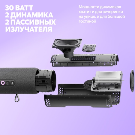 Портативная умная колонка Яндекс Станция Стрит с Алисой, Оранжевый